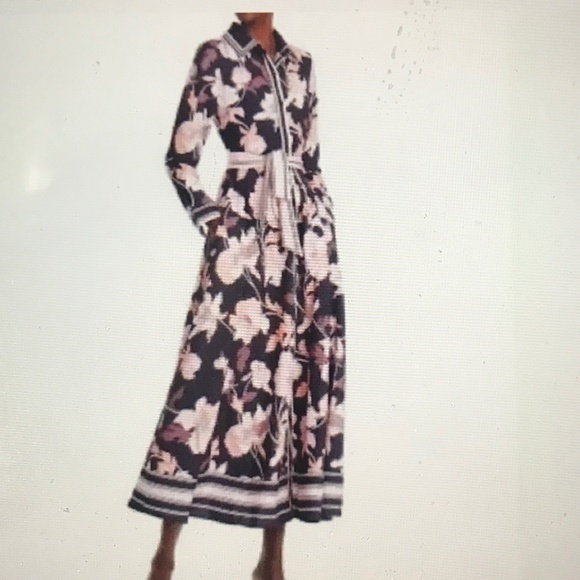 Nancy Yang Dresses & Skirts - Nancy Yang Collection navy pink floral Maxi Dress